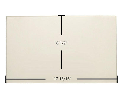 Ceramic Replacement Glass for Osburn 1500 Ceramic Glass Panel | 17 15/16" x 8 1/2" | Replaces SE16174 - 17 15/16" x 8 1/2"