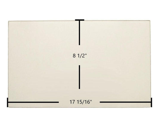 Ceramic Replacement Glass for Osburn 1500 Ceramic Glass Panel | 17 15/16" x 8 1/2" | Replaces SE16174 - 17 15/16" x 8 1/2"
