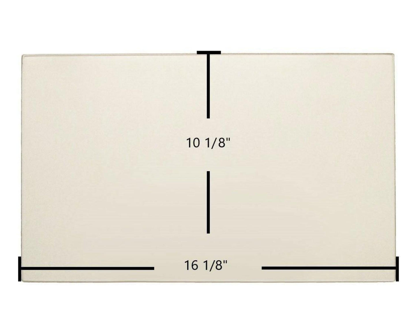 Ceramic Replacement Glass for Osburn 1600 / 1100 Ceramic Glass Panel | 16 1/8" x 10 1/8" | Replaces SE34103 - 16 1/8" x 10 1/8"