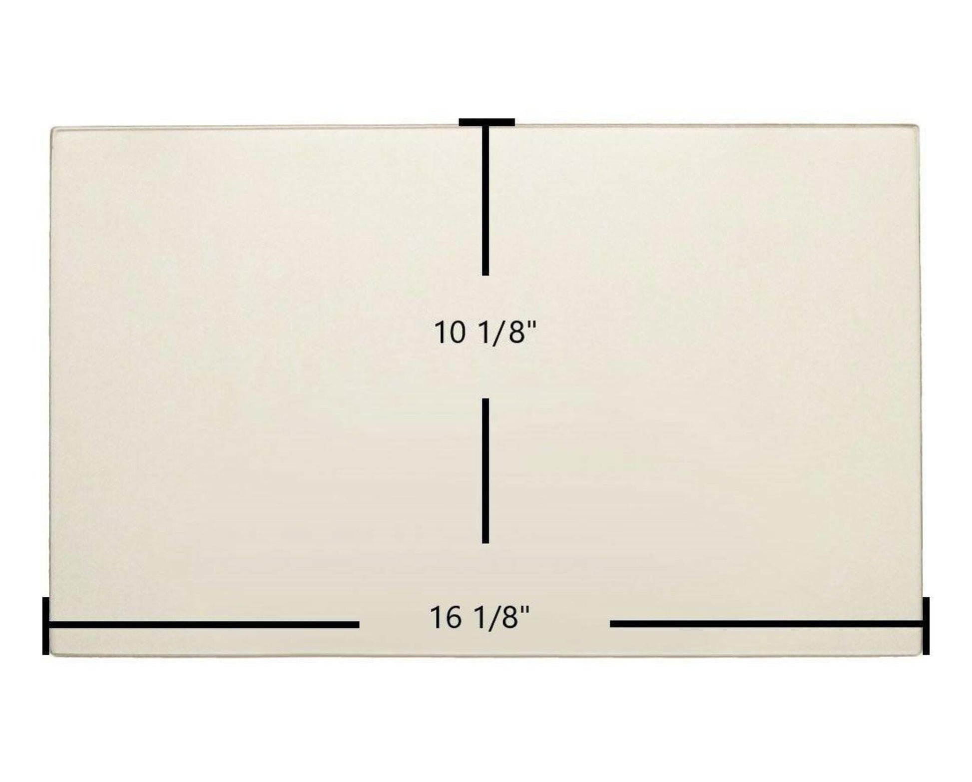 Ceramic Replacement Glass for Osburn 1600 / 1100 Ceramic Glass Panel | 16 1/8" x 10 1/8" | Replaces SE34103 - 16 1/8" x 10 1/8"