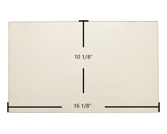 Ceramic Replacement Glass for Osburn 1600 / 1100 Ceramic Glass Panel | 16 1/8" x 10 1/8" | Replaces SE34103 - 16 1/8" x 10 1/8"