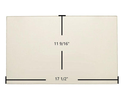 Ceramic Replacement Glass for Osburn 1800 Ceramic Glass Panel | 17 1/2" x 11 9/16" | Replaces SE37155 - 17 1/2" x 11 9/16"