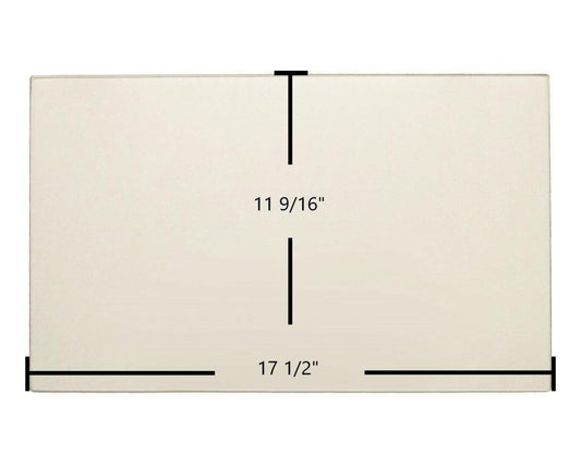 Ceramic Replacement Glass for Osburn 1800 Ceramic Glass Panel | 17 1/2" x 11 9/16" | Replaces SE37155 - 17 1/2" x 11 9/16"