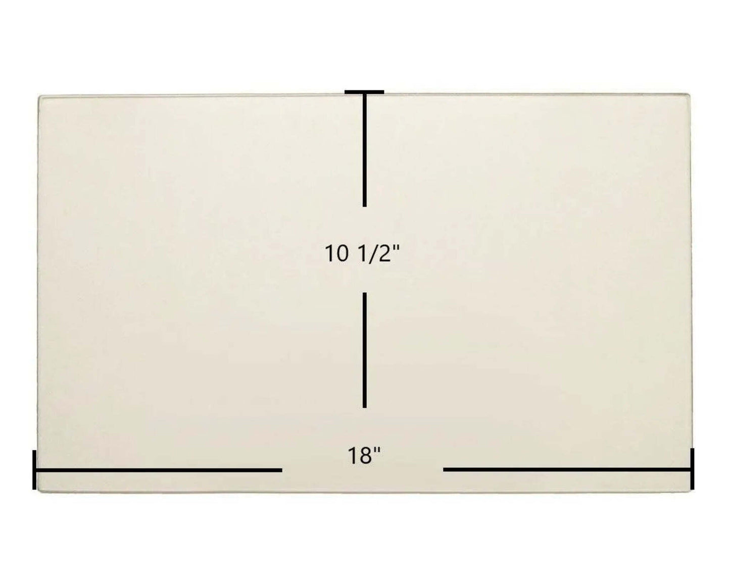 Ceramic Replacement Glass for Osburn 2000 Ceramic Glass Panel | 18" x 10 1/2" | Replaces SE5397 - 18" x 10 1/2"