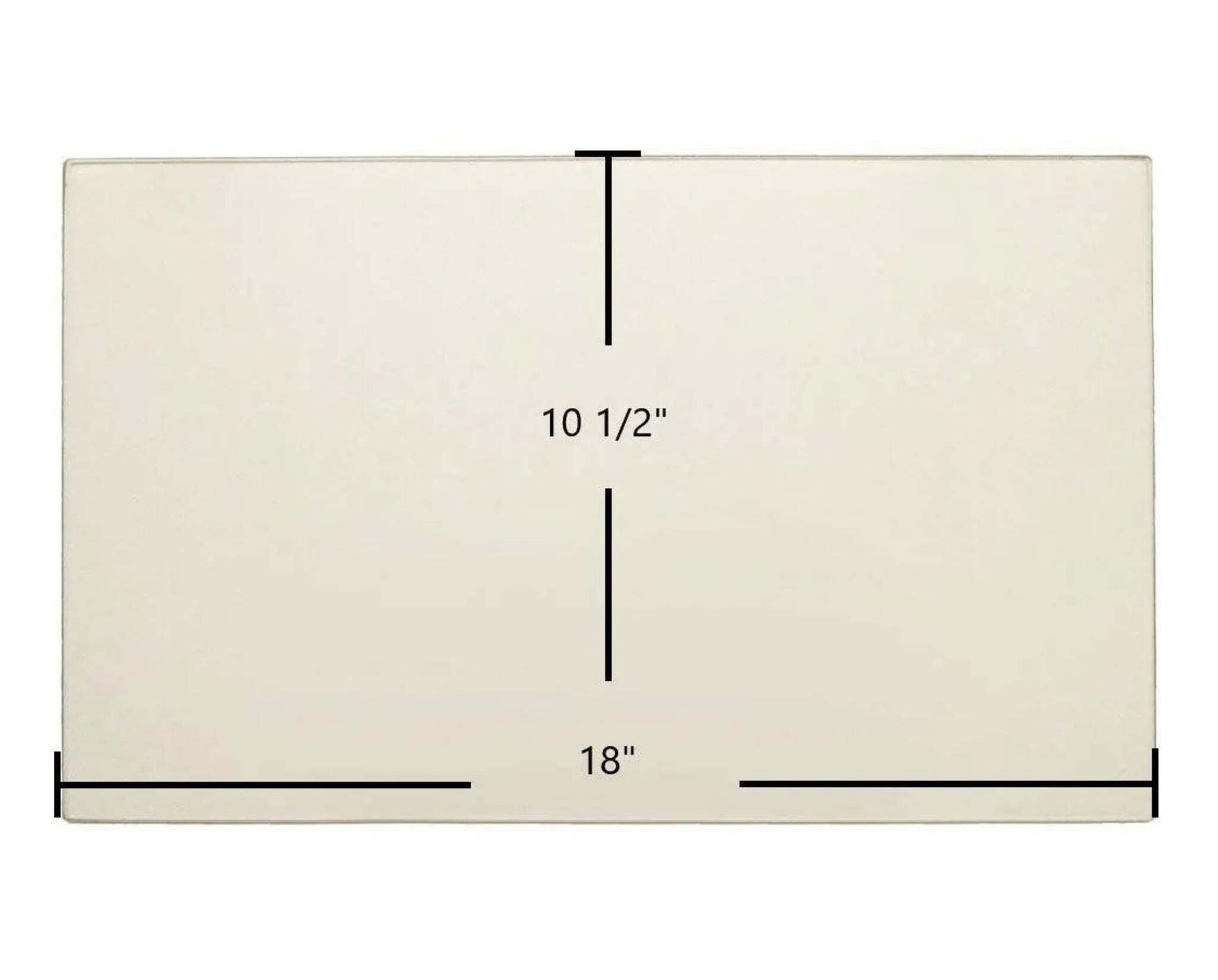 Ceramic Replacement Glass for Osburn 2000 Ceramic Glass Panel | 18" x 10 1/2" | Replaces SE5397 - 18" x 10 1/2"