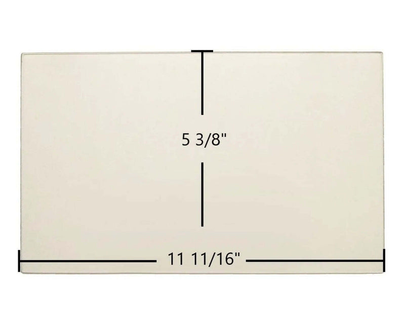 Ceramic Replacement Glass for Osburn 2200 Side Ceramic Glass Panel | 11 11/16" x 5 3/8" | Replaces SE35107 - 11 11/16" x 5 3/8"