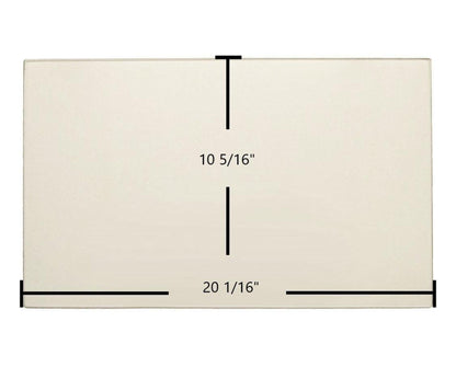Ceramic Replacement Glass for Osburn 2400 Ceramic Glass Panel | 20 1/16" x 10 5/16" | Replaces SE9105-01 - 20 1/16" x 10 5/16"