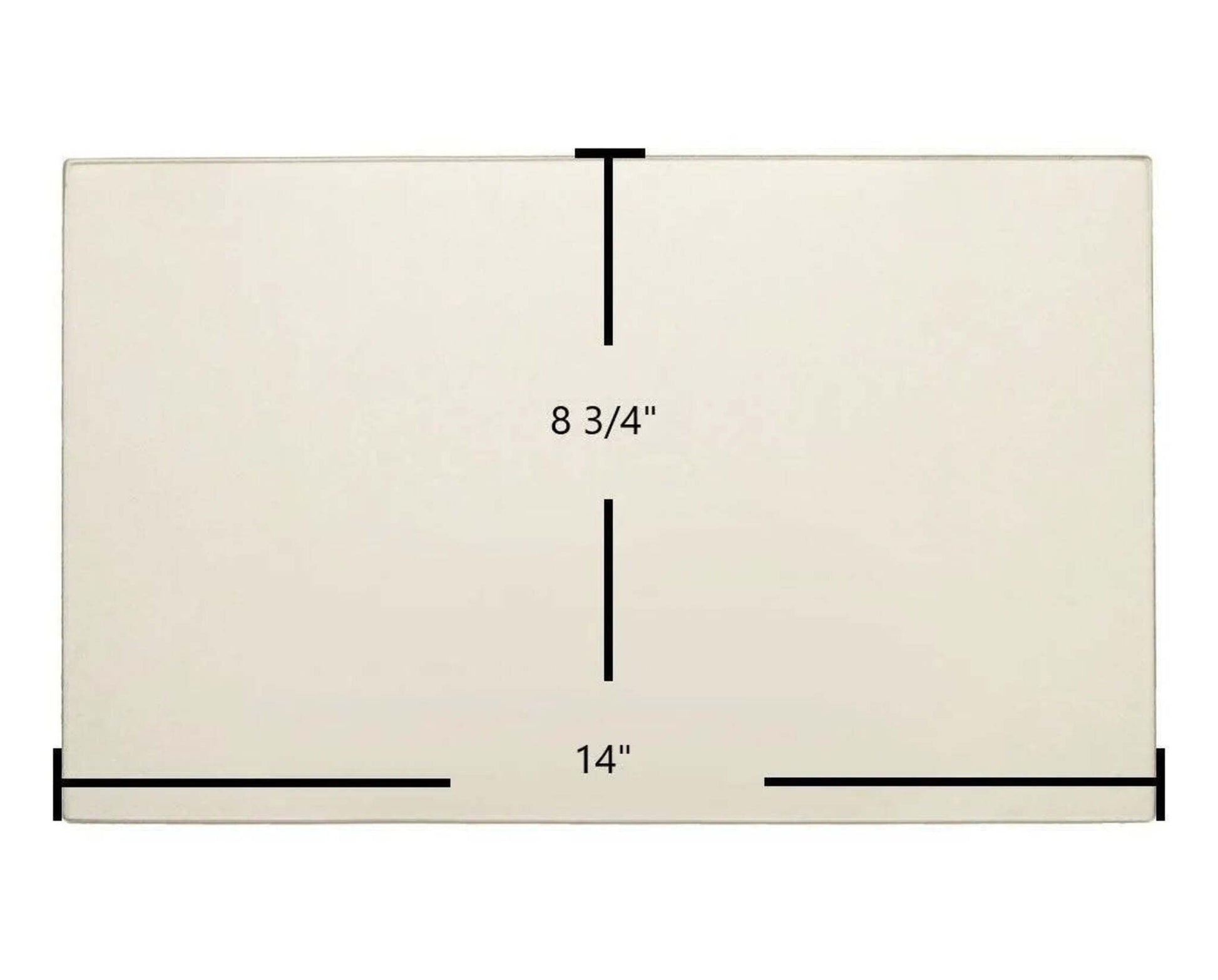 Ceramic Replacement Glass for Osburn 900 Ceramic Glass Panel | 14" x 8 3/4" | Replaces SE63910 - 14" x 8 3/4"