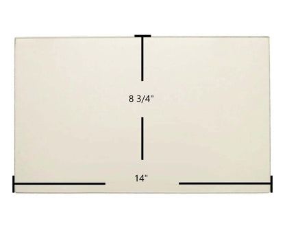 Ceramic Replacement Glass for Osburn 900 Ceramic Glass Panel | 14" x 8 3/4" | Replaces SE63910 - 14" x 8 3/4"
