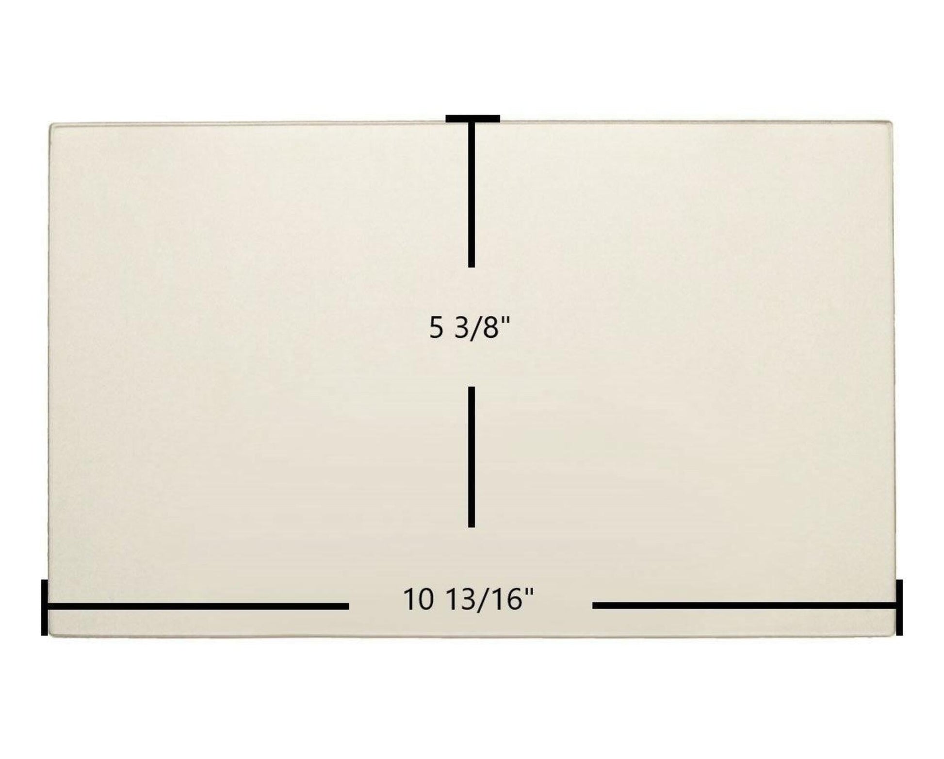 Ceramic Replacement Glass for Osburn Hybrid 35MF / 1800 Side Glass Replacement Ceramic Glass | 10 13/16" x 5 3/8" - 10 13/16" x 5 3/8"