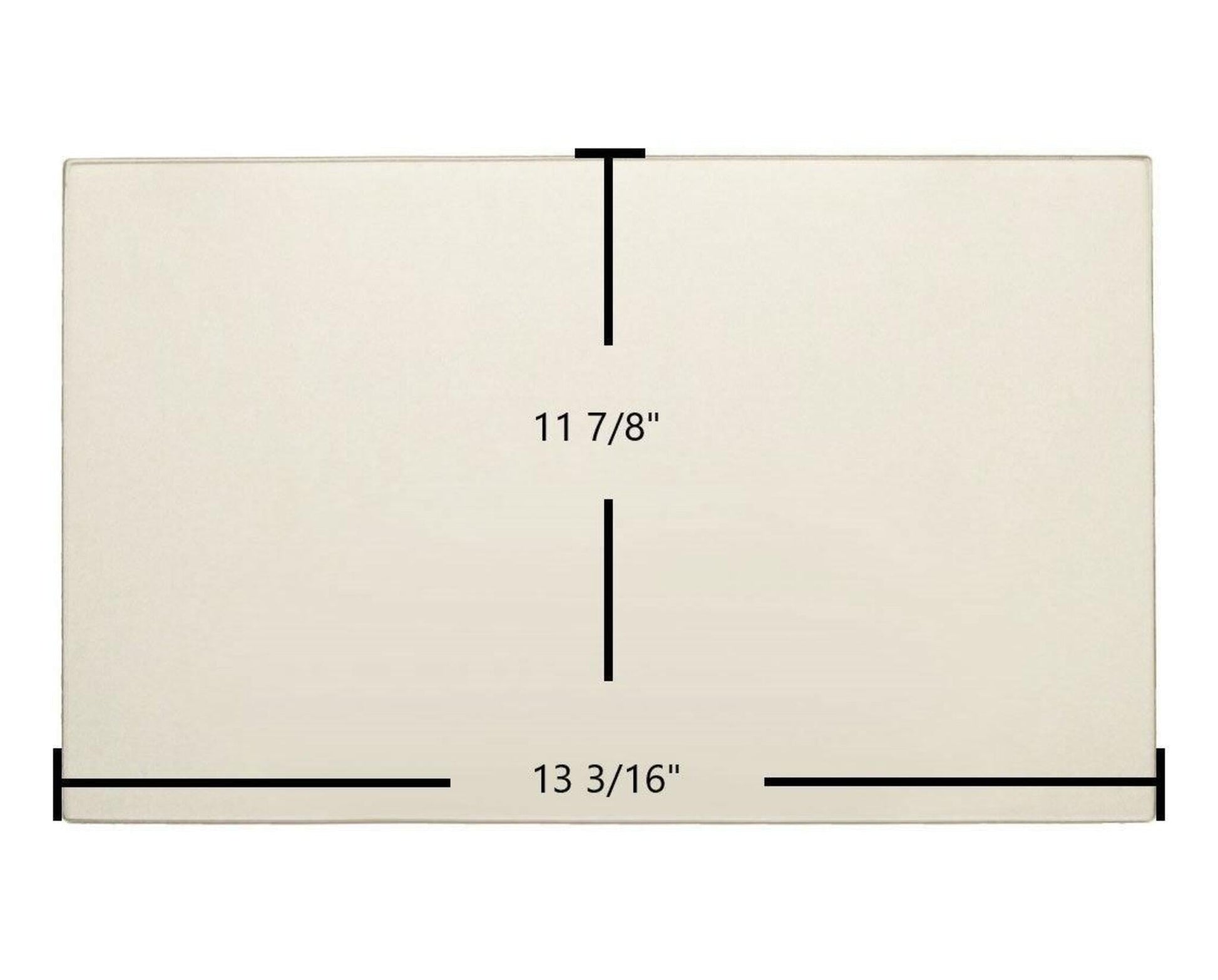 Ceramic Replacement Glass for Osburn Stratford Fireplace Ceramic Glass Panel | 13 3/16" x 11 7/8" | Replaces SE53240 - 13 3/16" x 11 7/8"