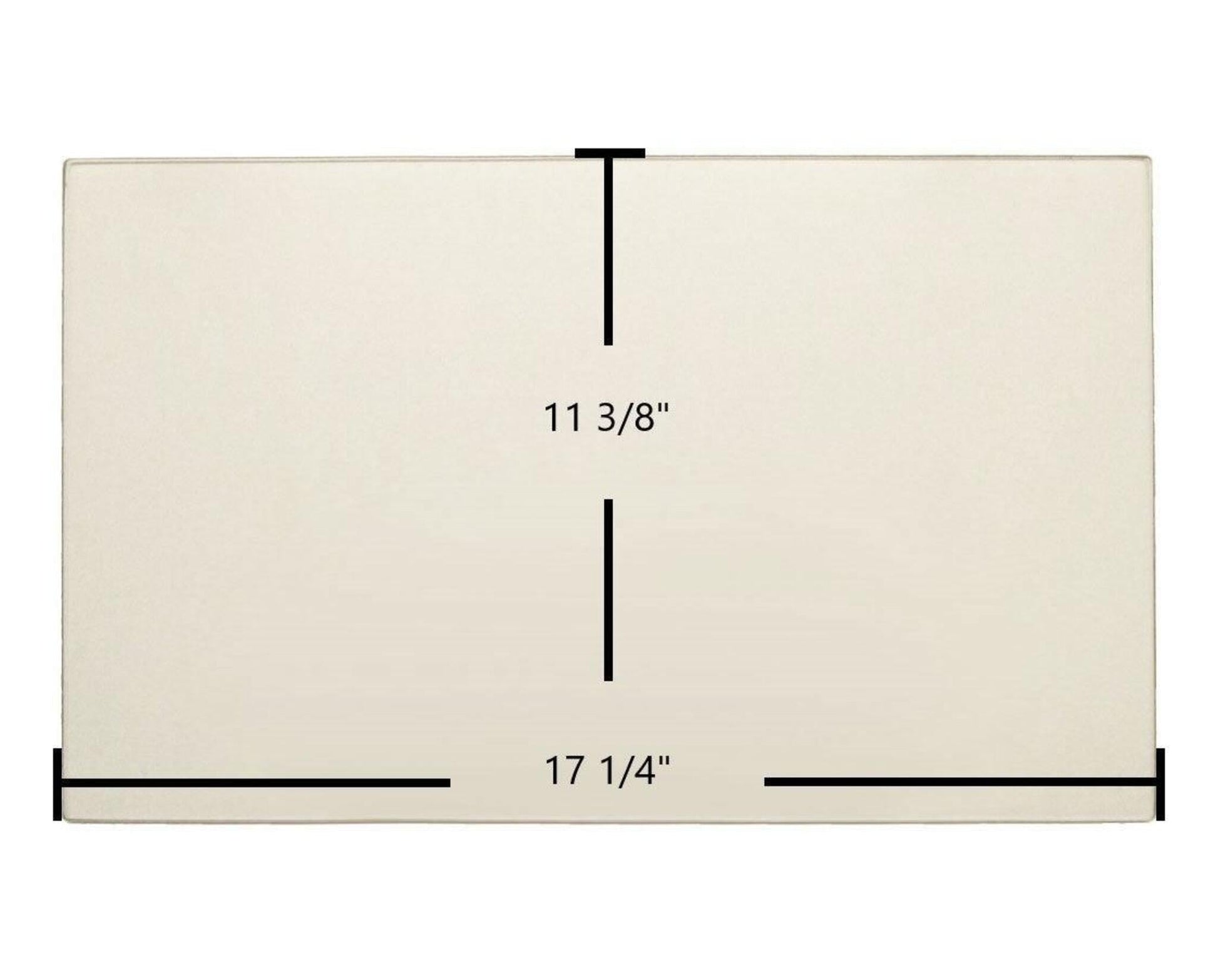 Ceramic Replacement Glass for Pacific Energy Alderlea T5 Ceramic Glass Panel | 17 1/4" x 11 3/8" | Replaces 800001523 - 17 1/4" x 11 3/8"