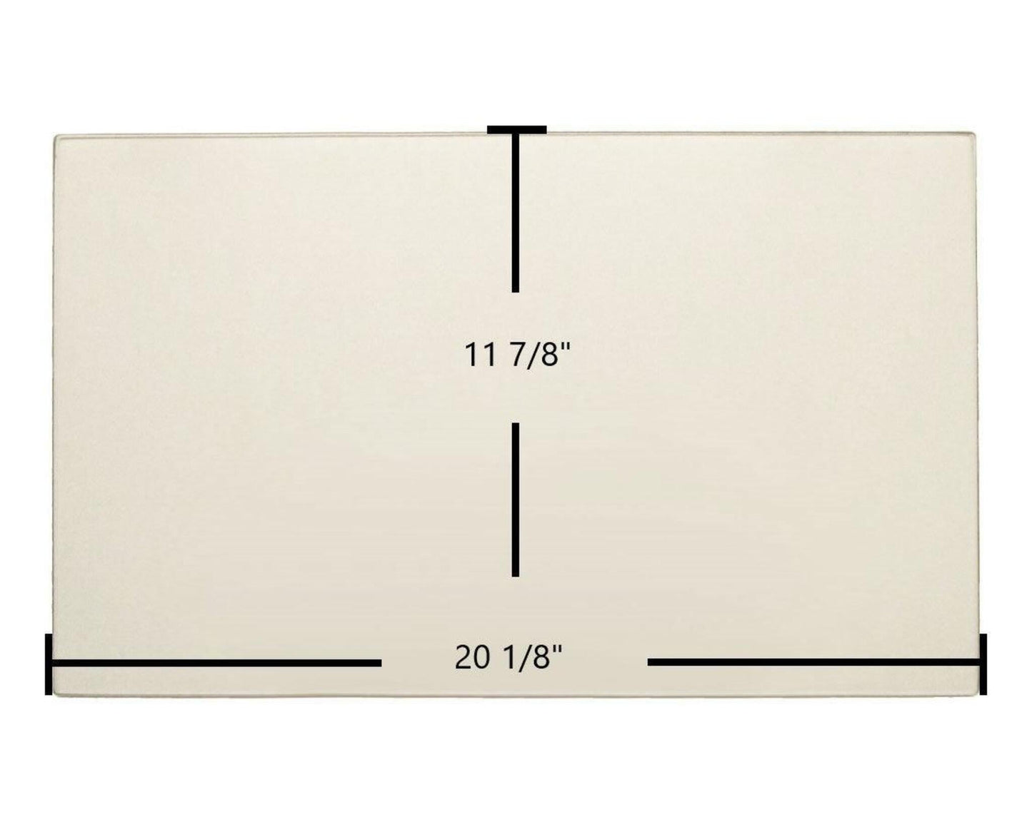 Ceramic Replacement Glass for Pacific Energy Alderlea T6 Ceramic Glass Panel | 20 1/8" x 11 7/8" | Replaces 800001525 - 20 1/8" x 11 7/8"