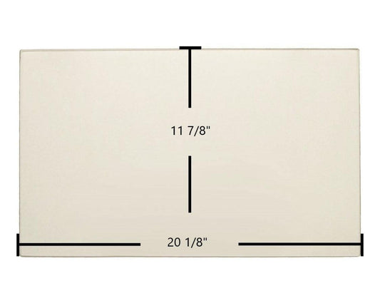 Ceramic Replacement Glass for Pacific Energy Alderlea T6 Ceramic Glass Panel | 20 1/8" x 11 7/8" | Replaces 800001525 - 20 1/8" x 11 7/8"