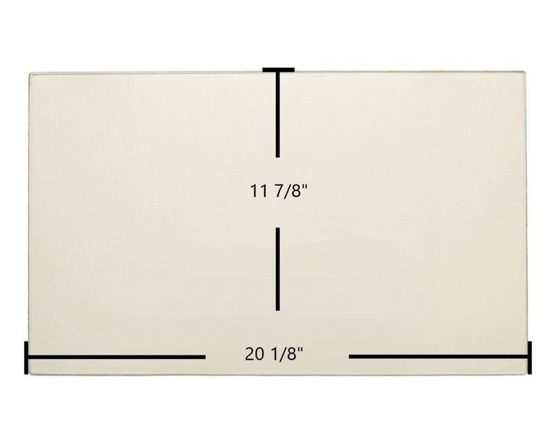 Ceramic Replacement Glass for Pacific Energy Alderlea T6 Ceramic Glass Panel | 20 1/8" x 11 7/8" | Replaces 800001525 - 20 1/8" x 11 7/8"