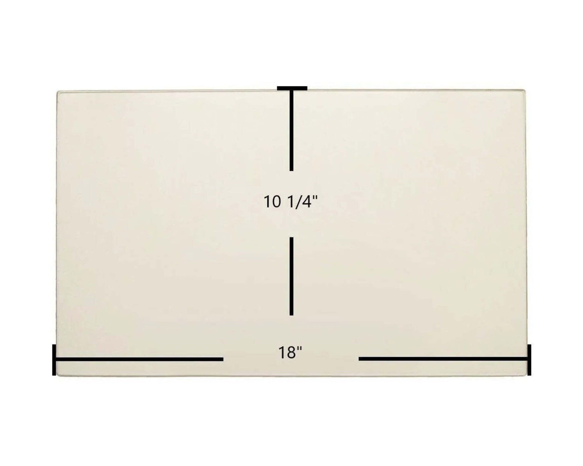Ceramic Replacement Glass for Pacific Energy Neostone 2.5 / Neo 2.5 LE / FP25 Ceramic Glass Panel | 18" x 10 1/4" | Replaces 80000240 - 18" x 10 1/4"