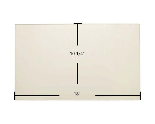 Ceramic Replacement Glass for Pacific Energy Neostone 2.5 / Neo 2.5 LE / FP25 Ceramic Glass Panel | 18" x 10 1/4" | Replaces 80000240 - 18" x 10 1/4"