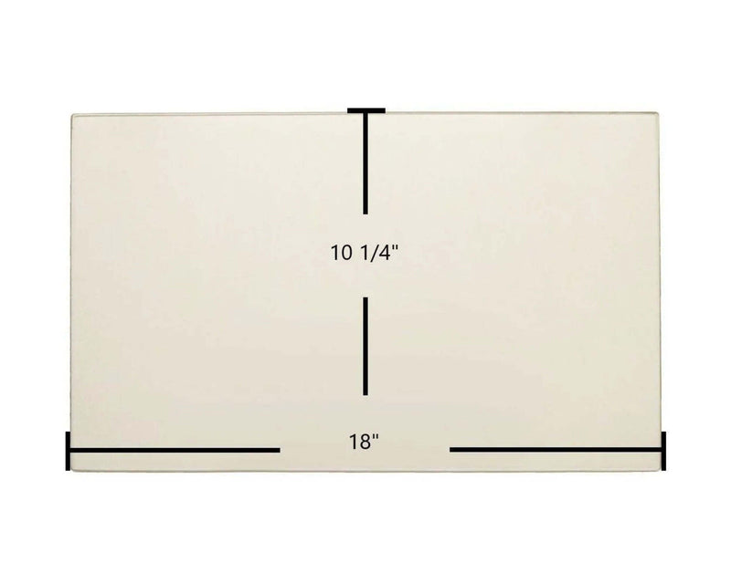 Ceramic Replacement Glass for Pacific Energy Neostone 2.5 / Neo 2.5 LE / FP25 Ceramic Glass Panel | 18" x 10 1/4" | Replaces 80000240 - 18" x 10 1/4"