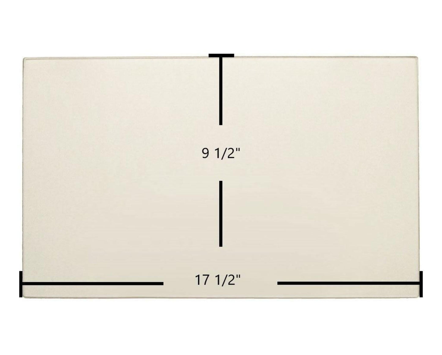 Ceramic Replacement Glass for Pacific Energy Summit / Summit Classic LE Ceramic Glass Panel | 17 1/2" x 9 1/2" | Replaces 800000159 - 17 1/2" x 9 1/2"