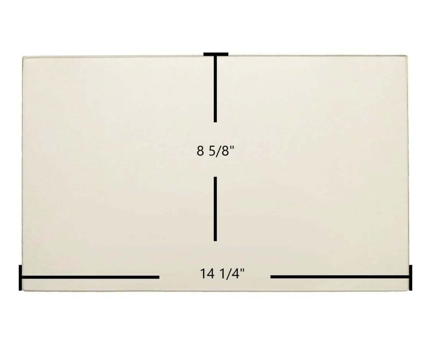 Ceramic Replacement Glass for Pacific Energy Vista C Ceramic Glass Panel | 14 1/4" x 8 5/8" | Replaces DRVS2082 - 14 1/4" x 8 5/8"