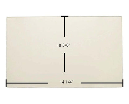 Ceramic Replacement Glass for Pacific Energy Vista C Ceramic Glass Panel | 14 1/4" x 8 5/8" | Replaces DRVS2082 - 14 1/4" x 8 5/8"