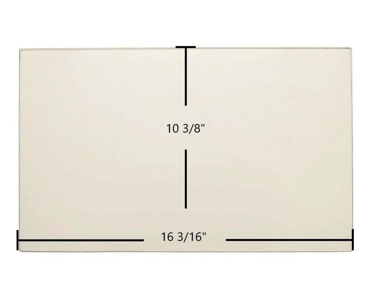 Ceramic Replacement Glass for Pacific Energy Vista LE / Neo 1.2 / Neo 1.6 / Alderlea 1.2 / Alderlea T4 / FP16 Ceramic Glass Panel | 16 3/16" x 10 3/8" | Replaces 80000220 - 16 3/16" x 10 3/8"