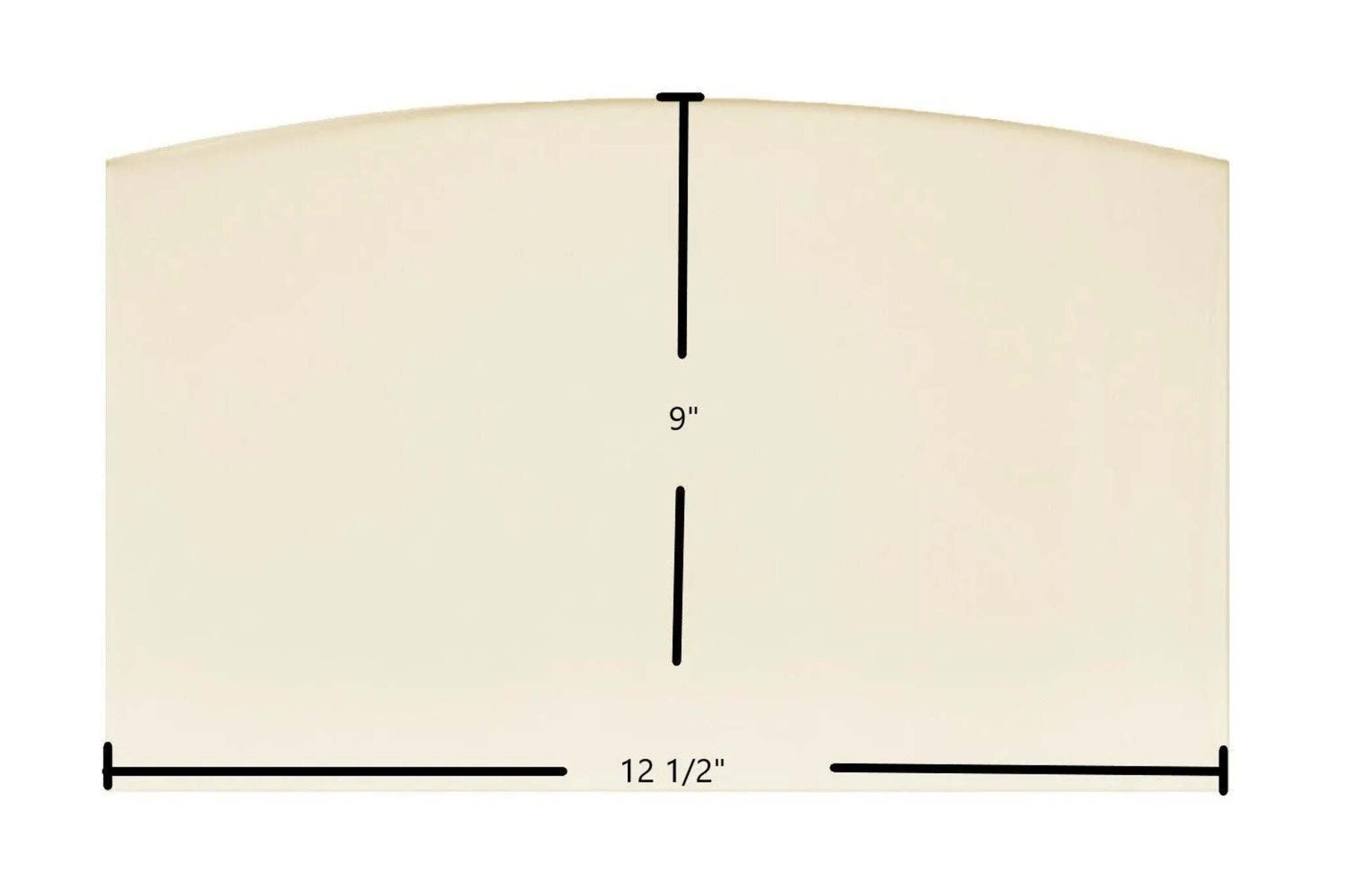 Ceramic Replacement Glass for PelPro Arch Top Pellet PP60 / PP70 / PP130 Ceramic Glass Panel | 12 1/2" x 9"| Part #SRV-7081-173 - 12 1/2" x 9" Archtop