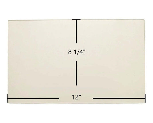 Ceramic Replacement Glass for PelPro Flat Top Pellet / Step Top Pellet / Home Heater 120 & 300 Ceramic Glass Panel | 12" x 8 1/4" | Part #KS-5070-1210 - 12" x 8 1/4"