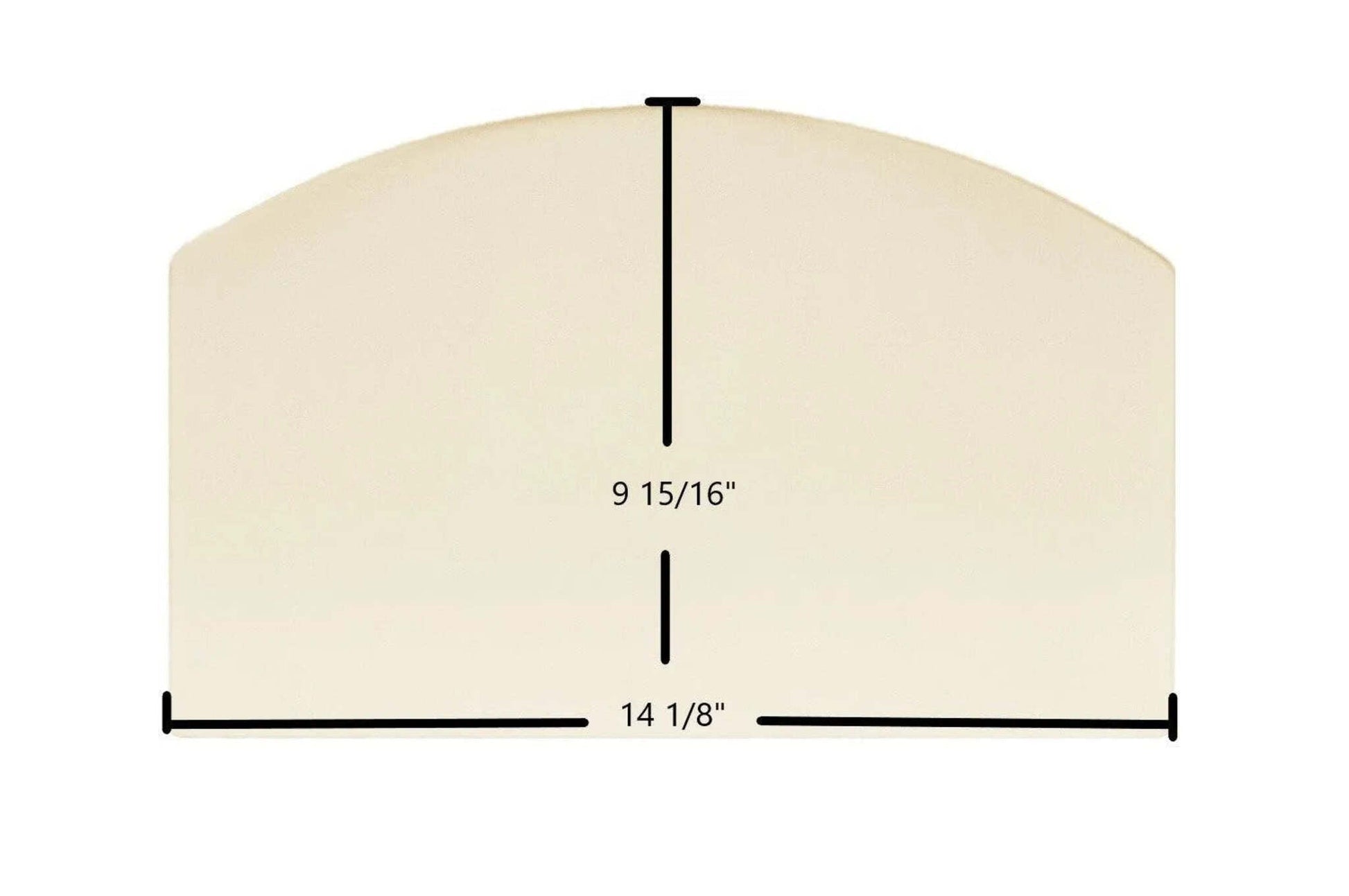 Ceramic Replacement Glass for PelPro Arch Top Pellet PPC90 Ceramic Glass Panel | 14 1/8" x 9 15/16"| Part #SRV-7081-173 - 14 1/8" x 9 15/16" Archtop