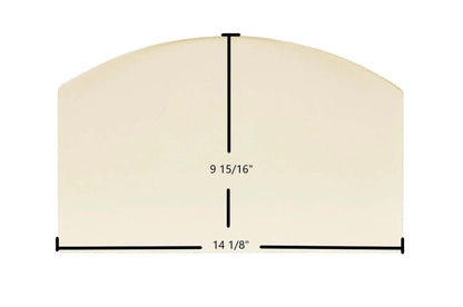 Ceramic Replacement Glass for PelPro Arch Top Pellet PPC90 Ceramic Glass Panel | 14 1/8" x 9 15/16"| Part #SRV-7081-173 - 14 1/8" x 9 15/16" Archtop