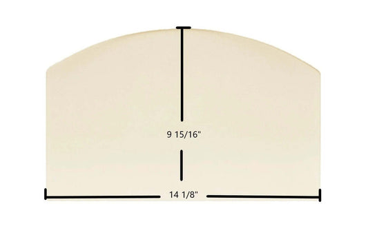 Ceramic Replacement Glass for PelPro Arch Top Pellet PPC90 Ceramic Glass Panel | 14 1/8" x 9 15/16"| Part #SRV-7081-173 - 14 1/8" x 9 15/16" Archtop