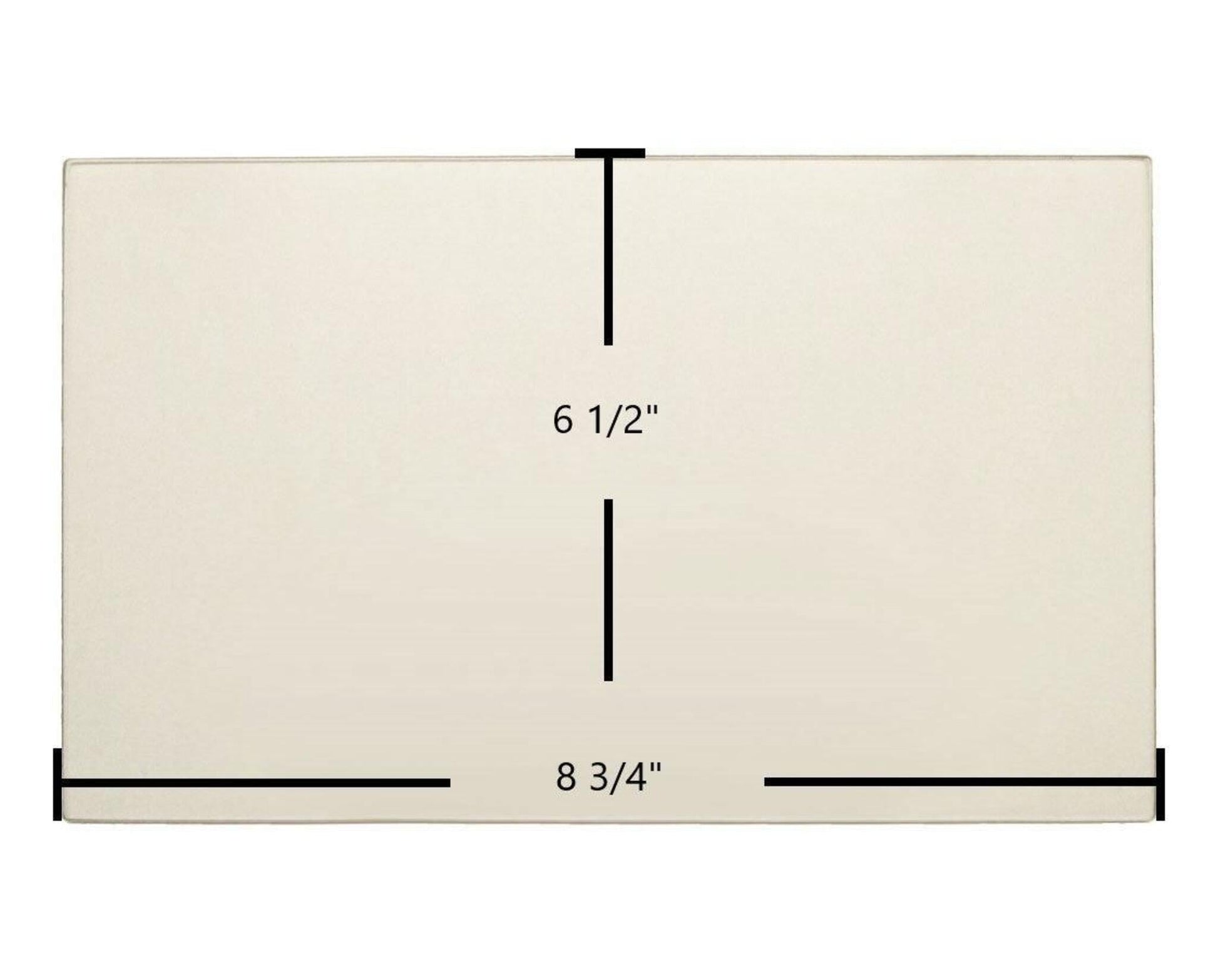 Ceramic Replacement Glass for Pine Barren Coal Baron Ceramic Glass Panel | 8 3/4" x 6 1/2" - 8 3/4" x 6 1/2"