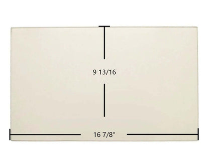 Ceramic Replacement Glass for Plazetta P957 Pellet Stove Ceramic Glass | 16 7/8" x 9 13/16" - 16 7/8" x 9 13/16"
