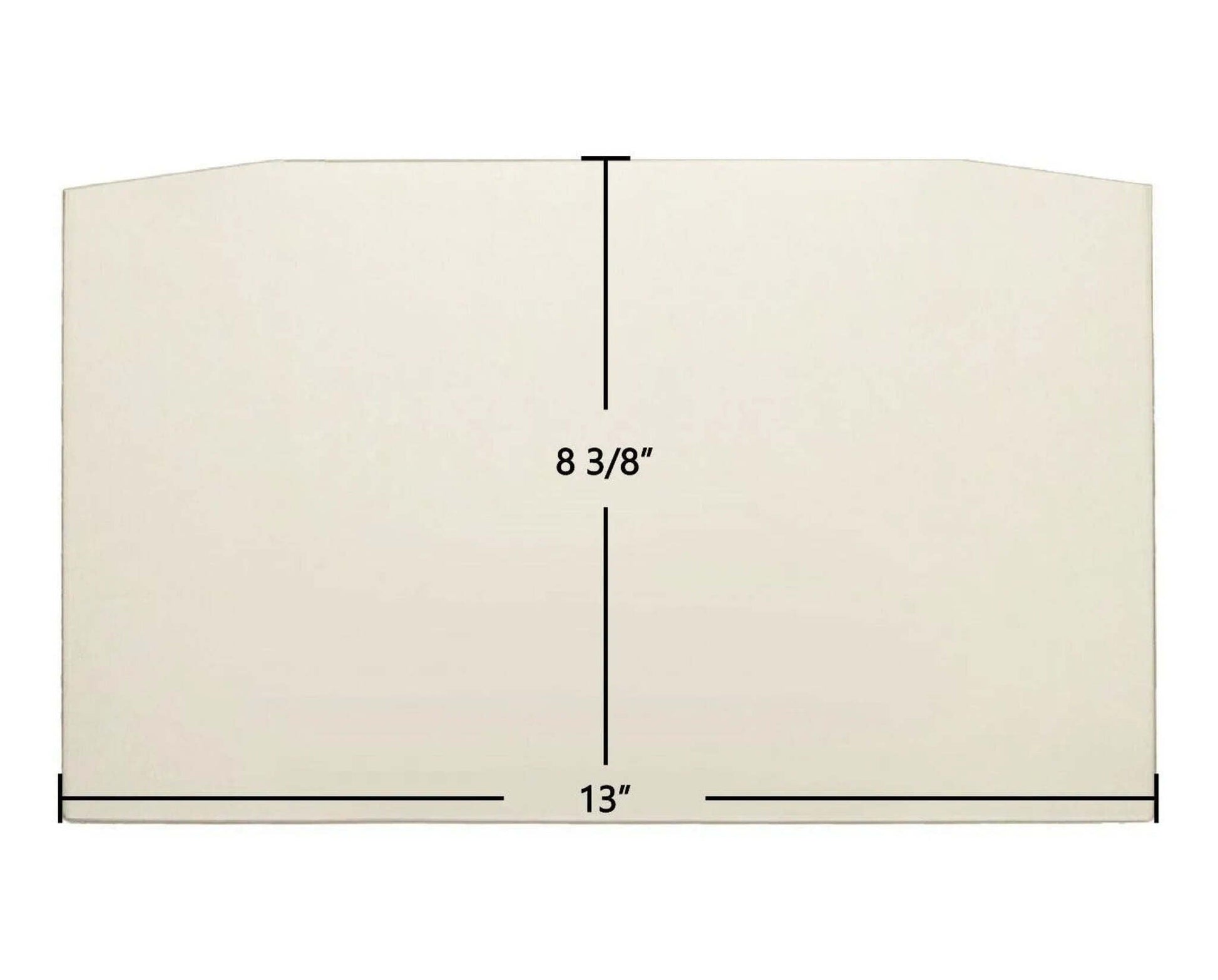 Ceramic Replacement Glass for Pleasant Hearth HWS-224172MH, WS-2417, HWS-224171, PH1200WS Ceramic Glass Panel | 13" x 8 3/8" - 13" x 8 3/8"