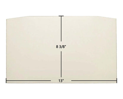 Ceramic Replacement Glass for Pleasant Hearth HWS-224172MH, WS-2417, HWS-224171, PH1200WS Ceramic Glass Panel | 13" x 8 3/8" - 13" x 8 3/8"