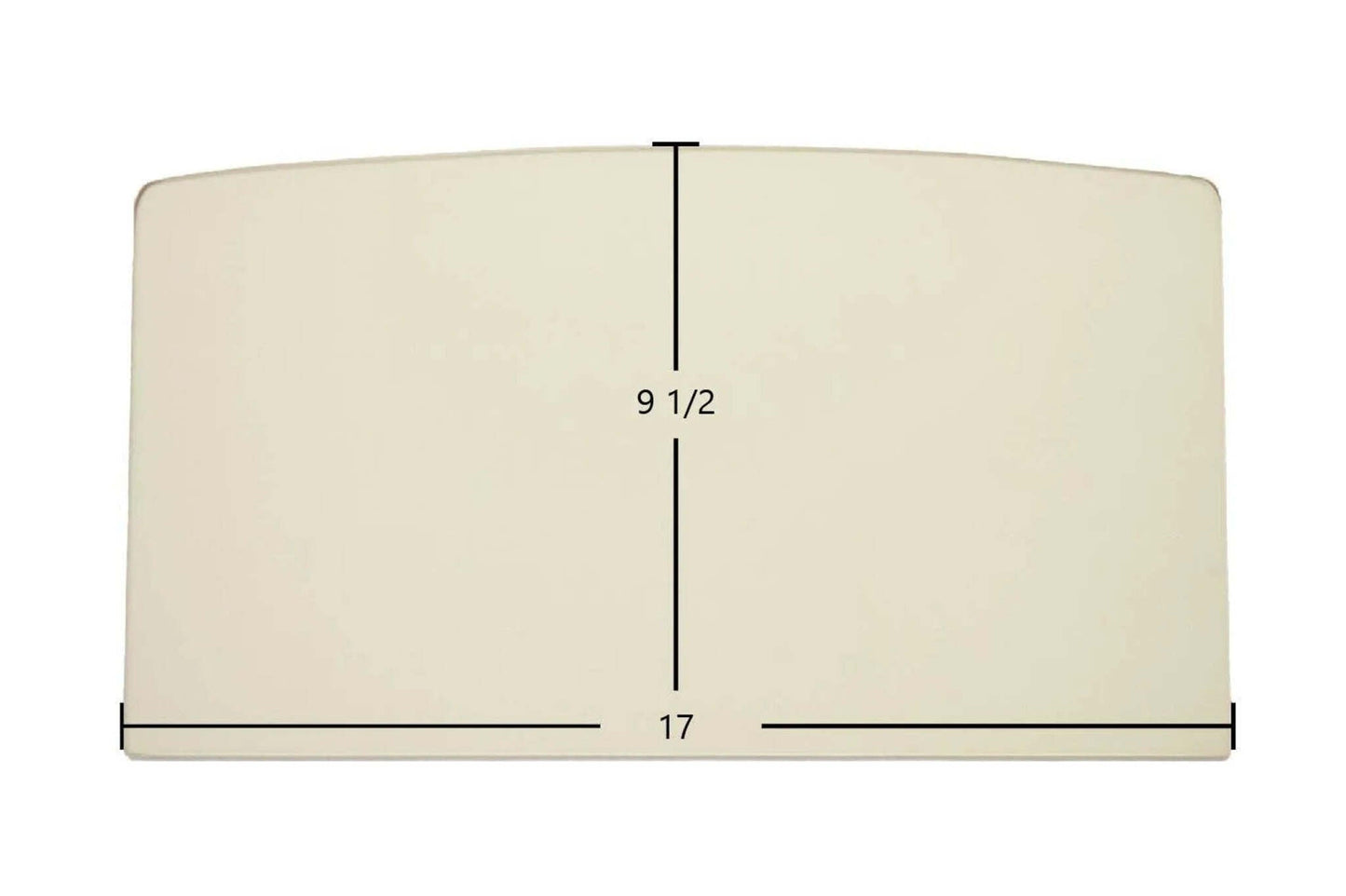 Ceramic Replacement Glass for Pleasant Hearth LWS-127201 Ceramic Glass Panel | 17" x 9 1/2" | Part #75-21-514 - 17" x 9 1/2"
