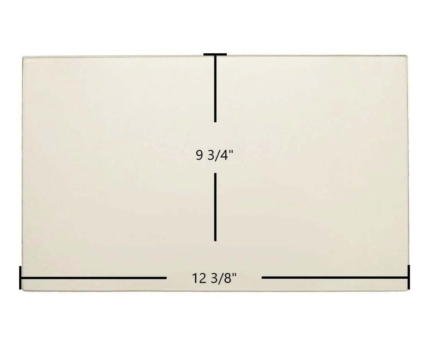 Ceramic Replacement Glass for Preway Double Door Ceramic Glass Panels | 12 3/8" x 9 3/4" - 12 3/8" x 9 3/4"