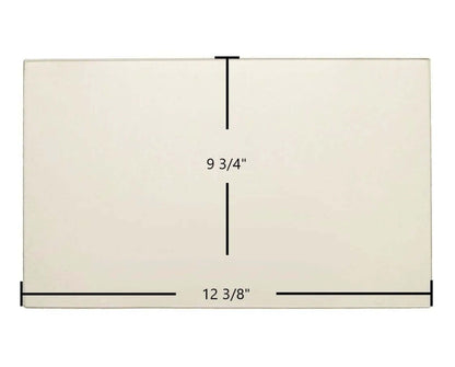Ceramic Replacement Glass for Preway Double Door Ceramic Glass Panels | 12 3/8" x 9 3/4" - 12 3/8" x 9 3/4"
