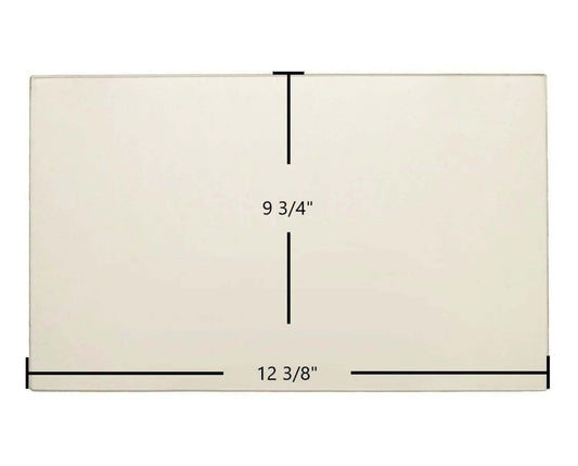 Ceramic Replacement Glass for Preway Double Door Ceramic Glass Panels | 12 3/8" x 9 3/4" - 12 3/8" x 9 3/4"