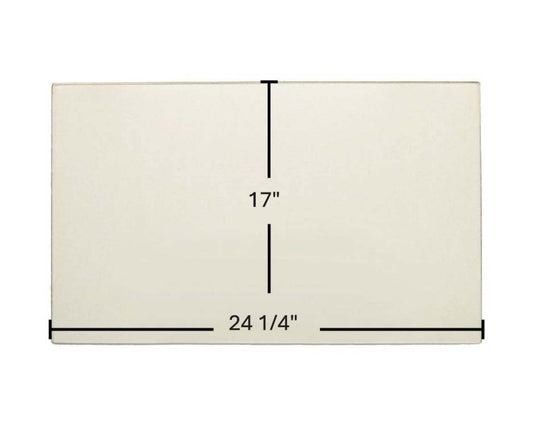 Ceramic Replacement Glass for Supreme Ceramic Glass Panel | 24.25" x 17" | Part #PYRO_24.25X17 - 25" x 17"