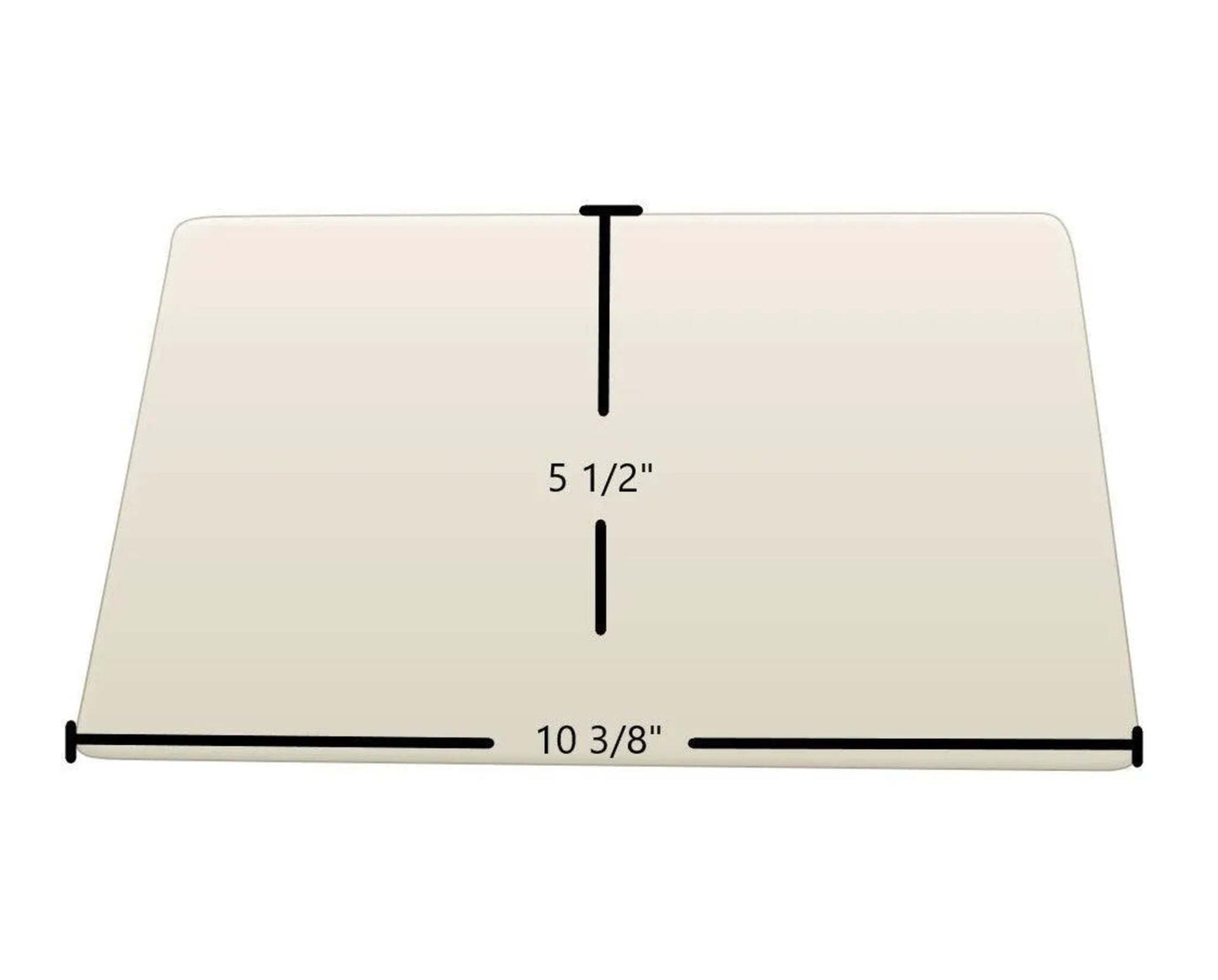 Ceramic Replacement Glass for Quadra-Fire 1000 Pellet Stove Side Door Ceramic Glass | 10 3/8" x 5 1/2" (Right: 190 | Left: 19S) - 10 3/8" x 5 1/2"