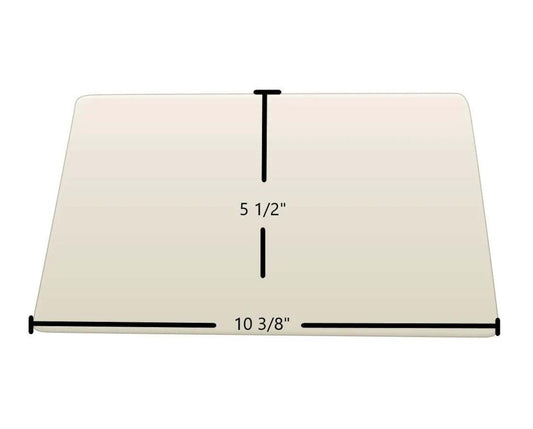 Ceramic Replacement Glass for Quadra-Fire 1000 Pellet Stove Side Door Ceramic Glass | 10 3/8" x 5 1/2" (Right: 190 | Left: 19S) - 10 3/8" x 5 1/2"