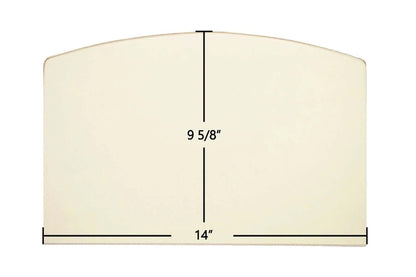 Ceramic Replacement Glass for Quadra-Fire Ceramic Glass Panel | Fits 2100 Millennium, 2000, 3000 | 9 5/8" x 14" - 9 5/8" x 14"