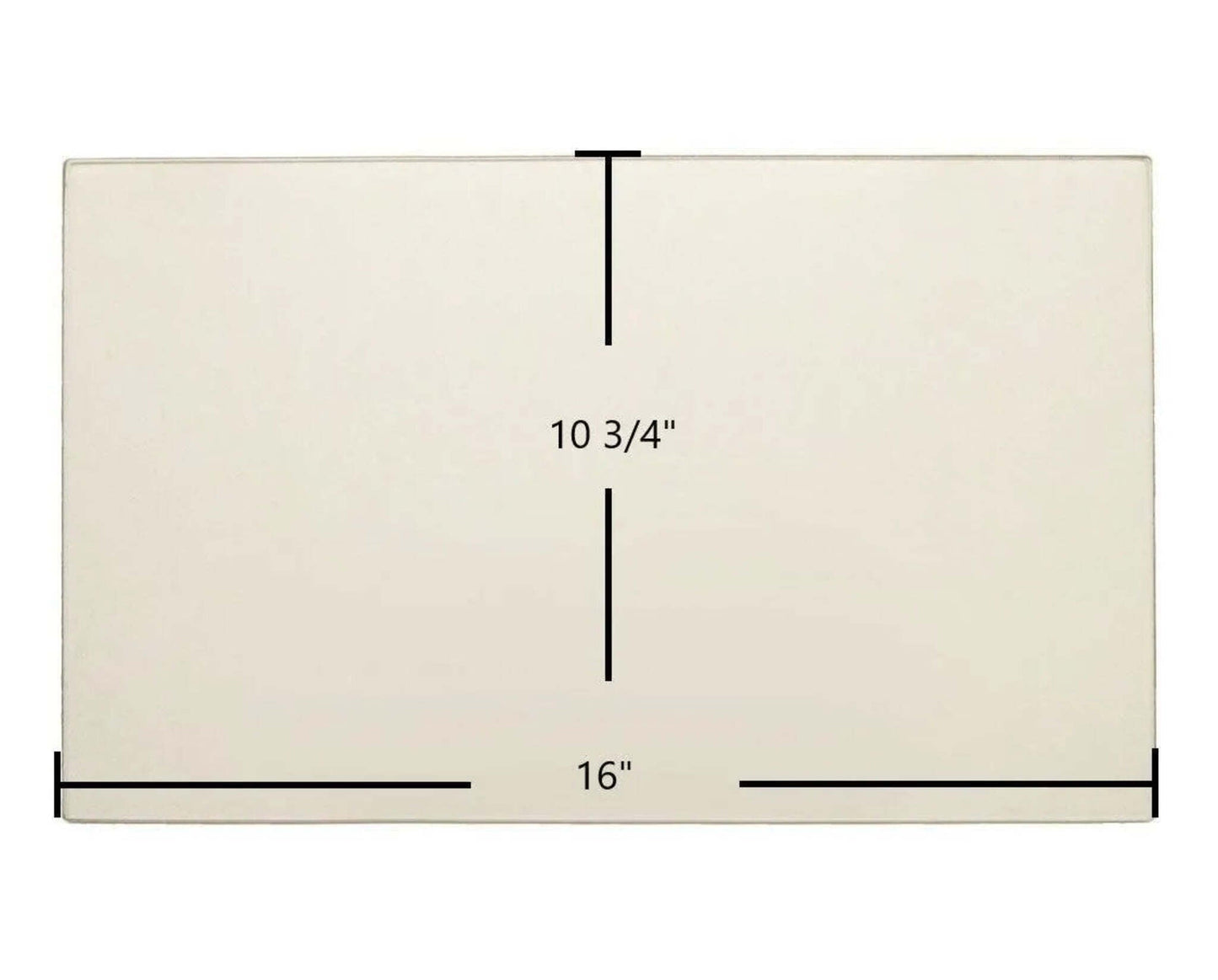 Ceramic Replacement Glass for Quadra-Fire 3100-I ACC & Heatilator Eco-Wins18, WS22, WS18 Ceramic Glass Panel | 16" x 10 3/4" - 16" x 10 3/4"