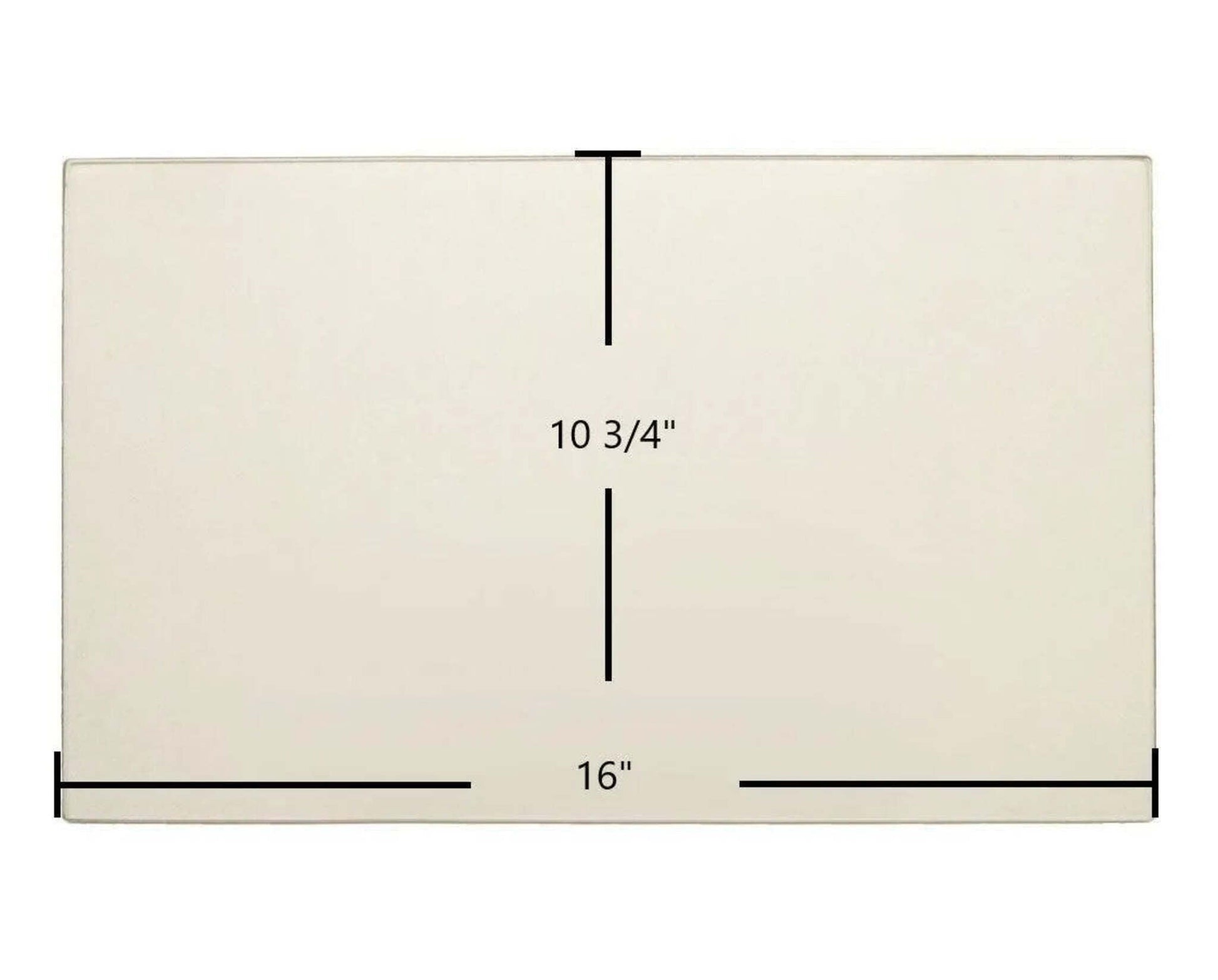 Ceramic Replacement Glass for Quadra-Fire 3100-I ACC & Heatilator Eco-Wins18, WS22, WS18 Ceramic Glass Panel | 16" x 10 3/4" - 16" x 10 3/4"