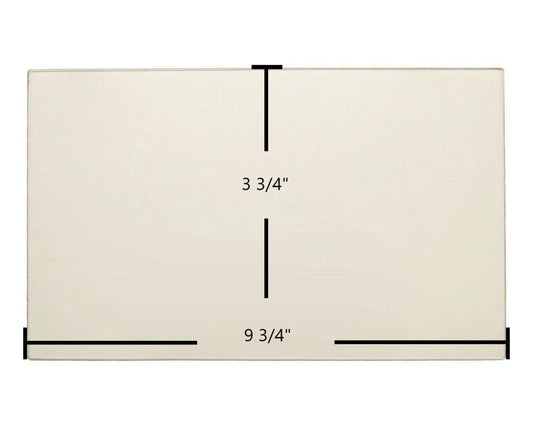 Ceramic Replacement Glass for Quadra-Fire 41-I ACC, 4100-I ACT Side Ceramic Glass Panel | 9 3/4" x 3 3/4" | Part #435-5480 - 9 3/4" x 3 3/4"