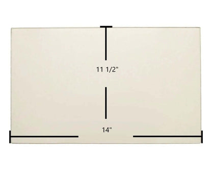 Ceramic Replacement Glass for Quadra-Fire Bodega Bay Front Ceramic Glass Panel | 14" x 11 1/2" | Part #435-5490 - 14" x 11 1/2"