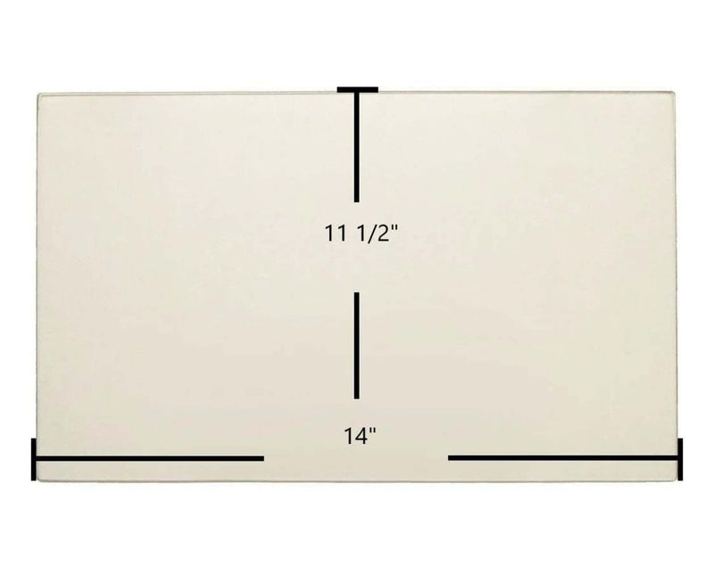 Ceramic Replacement Glass for Quadra-Fire Bodega Bay Front Ceramic Glass Panel | 14" x 11 1/2" | Part #435-5490 - 14" x 11 1/2"