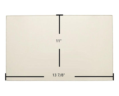 Ceramic Replacement Glass for Quadra-Fire Classic Bay Center Ceramic Glass Panel | 13 7/8" x 11" | Part #510-5400 - 13 7/8" x 11"