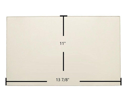 Ceramic Replacement Glass for Quadra-Fire Classic Bay Center Ceramic Glass Panel | 13 7/8" x 11" | Part #510-5400 - 13 7/8" x 11"
